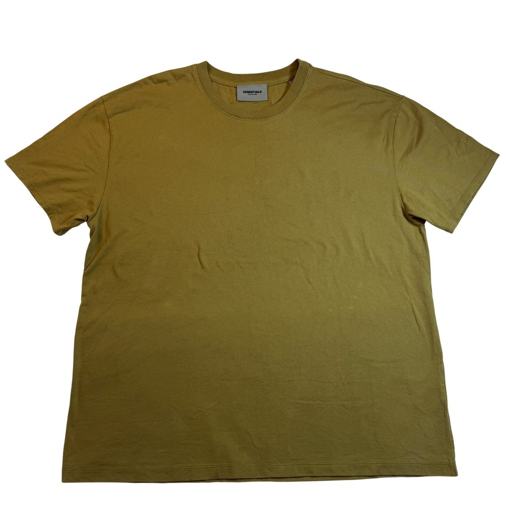 Fear of God‎ Essentials T-Shirt Olive Green Crew Neck Short Sleeve Men's Size M